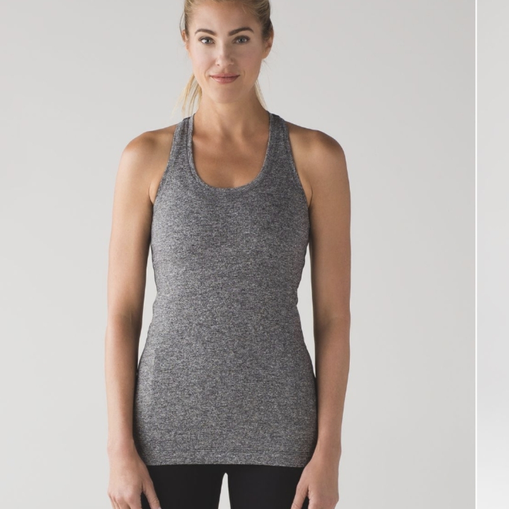 Lululemon Cool Racerback II Heathered Black 